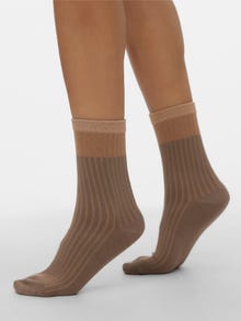 Vero Moda VMCILLE Socks -Brown Lentil - 10297816