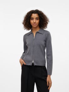 Vero Moda AWHANNA Strickjacke -Dark Grey Melange - 10297844