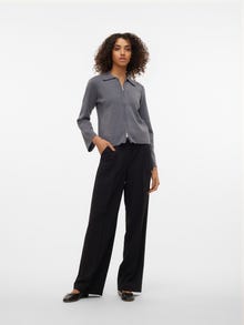 Vero Moda AWHANNA Knit Cardigan -Dark Grey Melange - 10297844