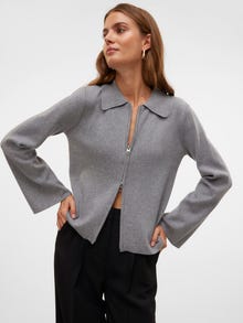 Vero Moda AWHANNA Strikket cardigan -Medium Grey Melange - 10297844