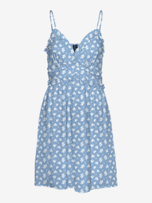 Vero Moda VMSMILLA Kort klänning -Blue Bell - 10297932