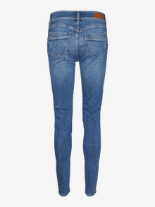 Vero Moda VMEMPOWER Normaali vyötärö Skinny fit Farkut -Medium Blue Denim - 10297940