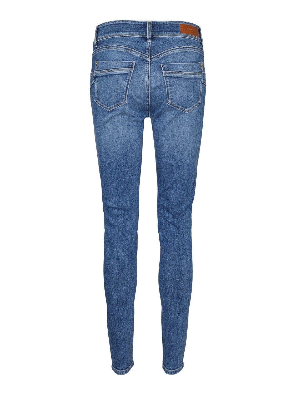 Vero Moda VMEMPOWER Średni stan Krój skinny Jeans -Medium Blue Denim - 10297940