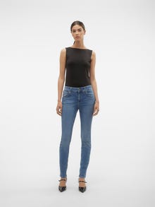 Vero Moda VMEMPOWER Normaali vyötärö Skinny fit Farkut -Medium Blue Denim - 10297940