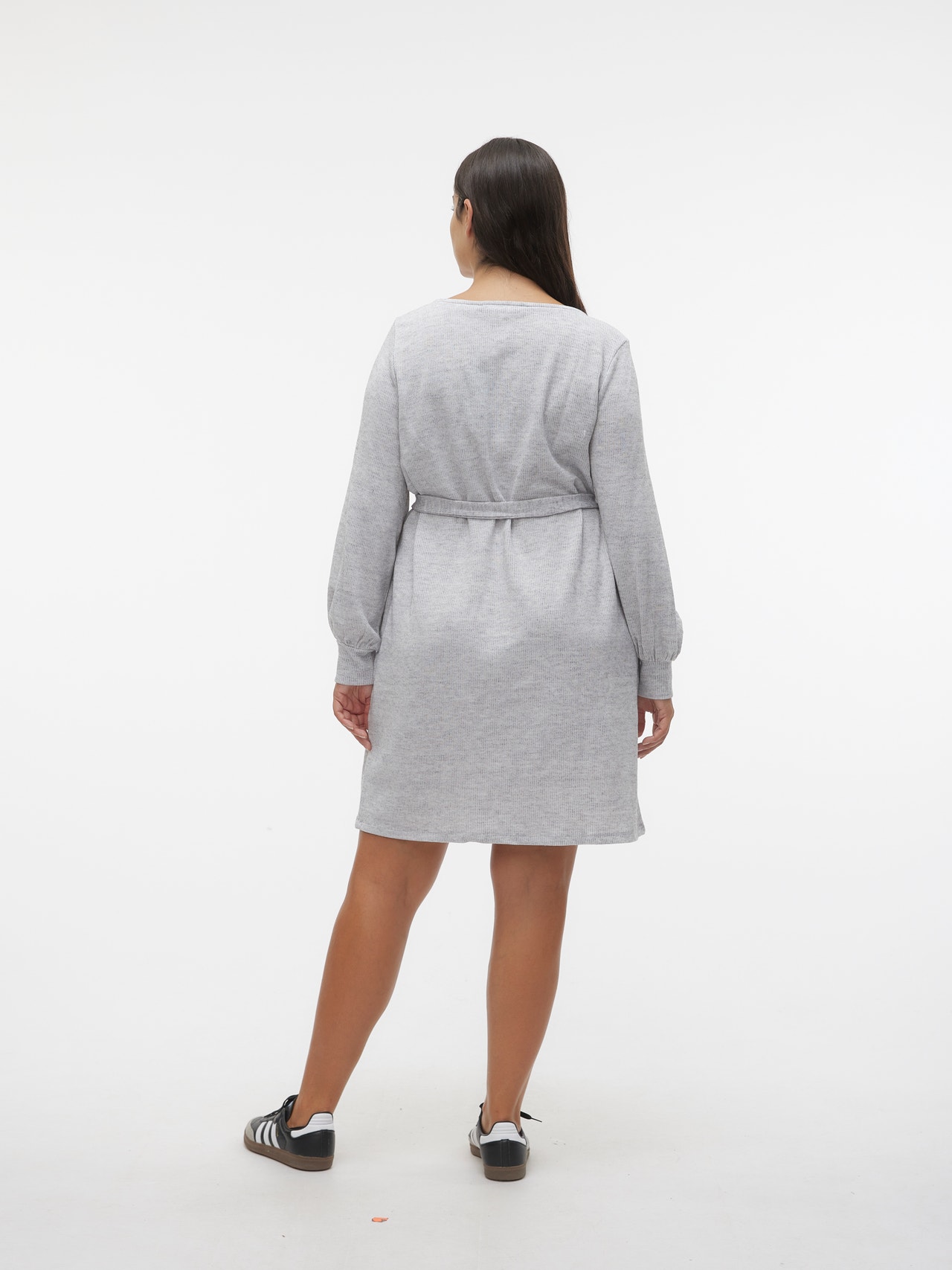 Vero Moda VMCOTEA Kurzes Kleid -Light Grey Melange - 10297996
