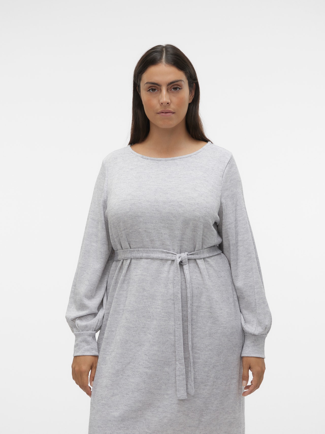Vero Moda VMCOTEA Kort klänning -Light Grey Melange - 10297996