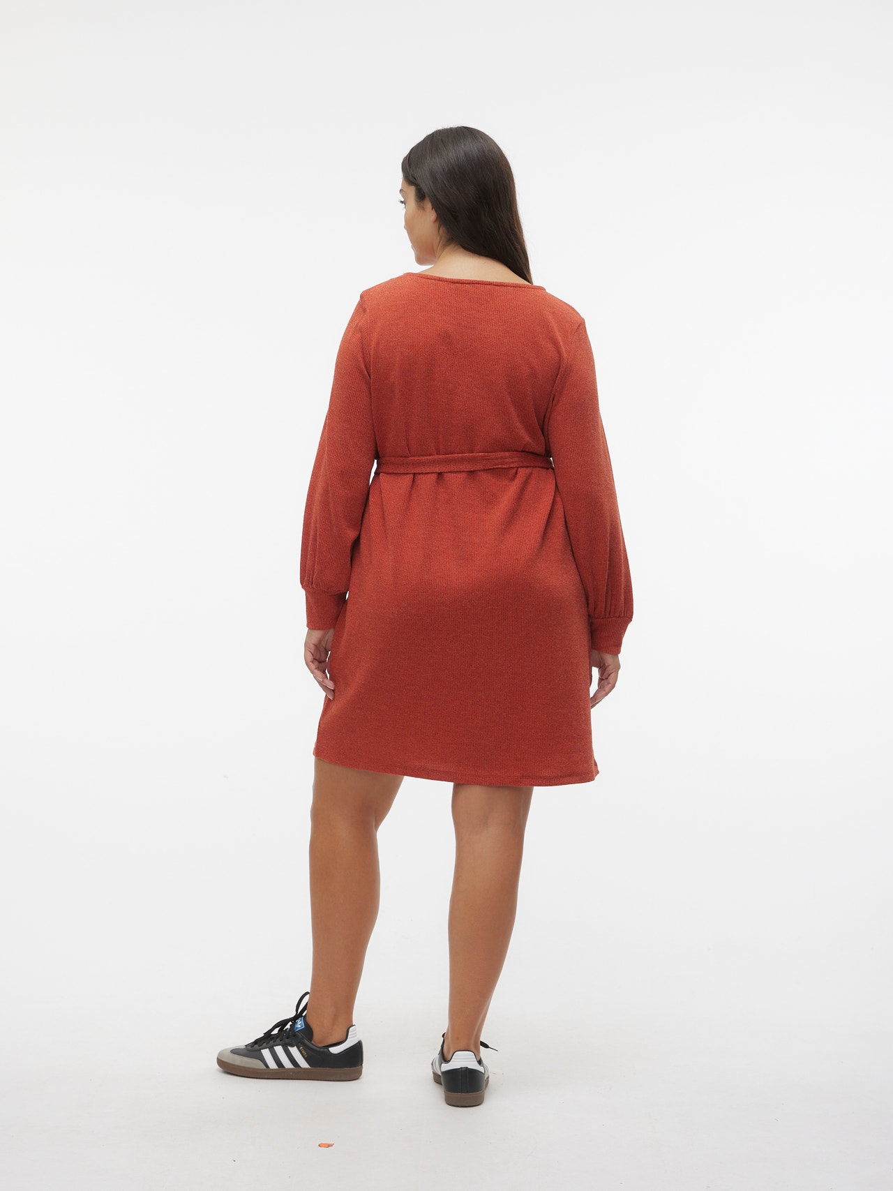Vero Moda VMCOTEA Kort klänning -Red Ochre - 10297996
