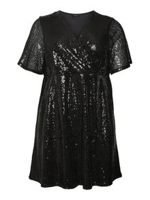 Vero Moda VMCKAJE Krótka sukienka -Black - 10298073