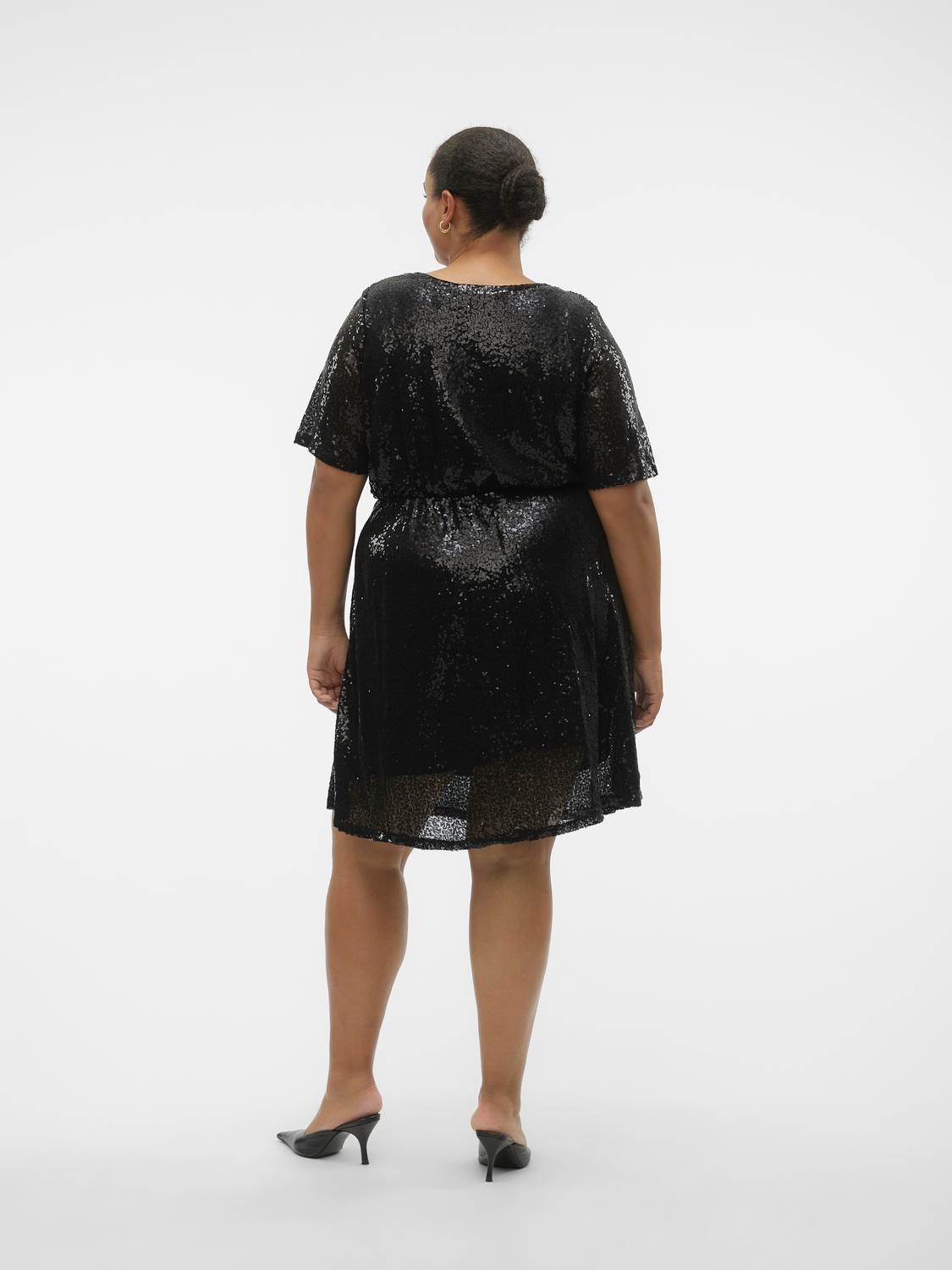 Vero Moda VMCKAJE Kort kjole -Black - 10298073