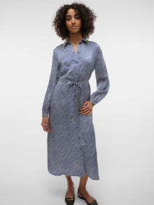 Vero Moda VMIZEL Midi dress -Mazarine Blue - 10298164