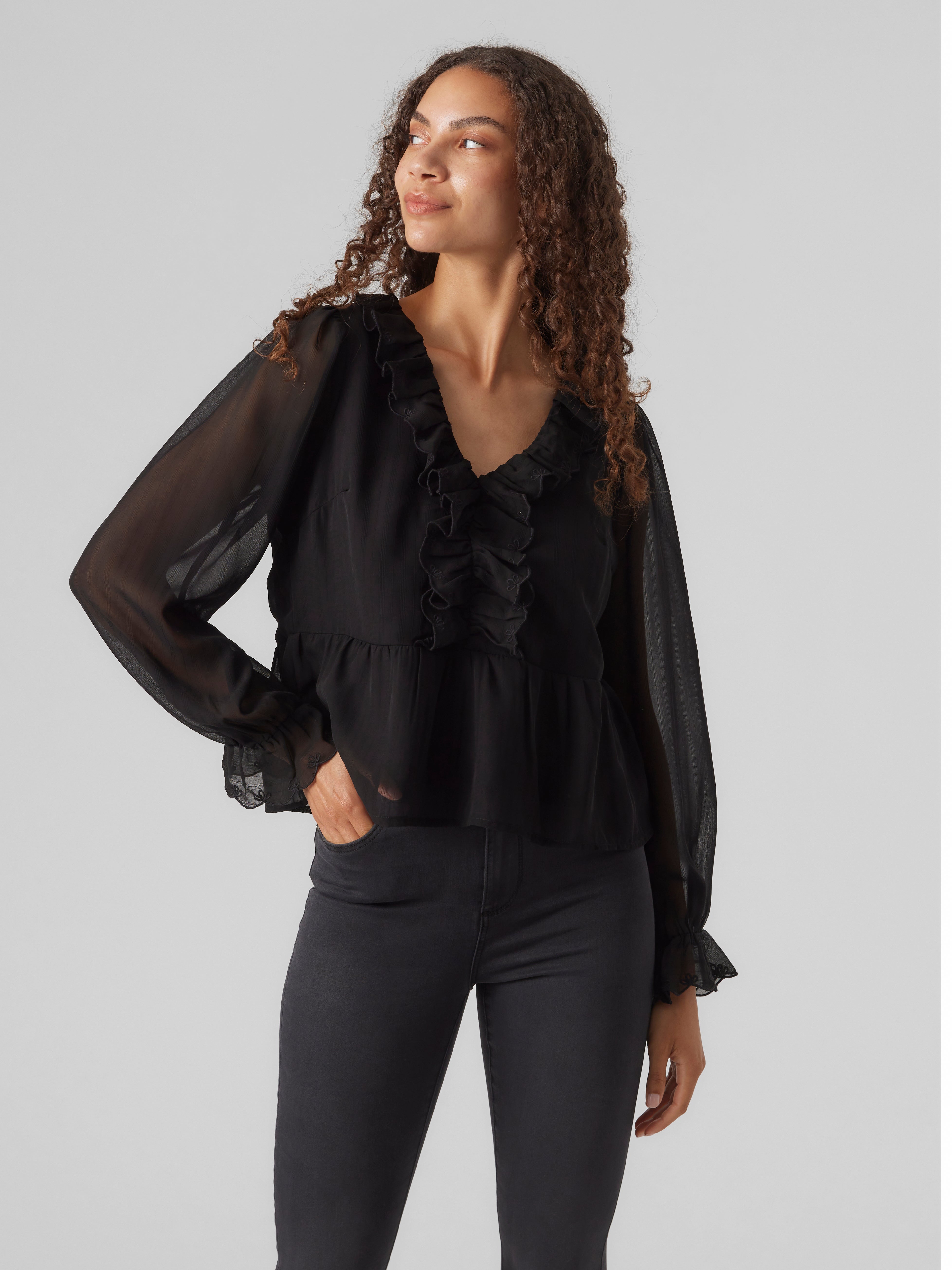 Vero moda top online zwart