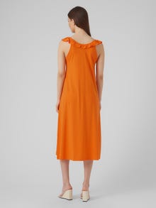 Vero Moda VMBARBARA Lång klänning -Scarlet Ibis - 10298335