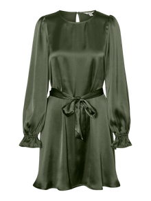 Vero Moda VMBEATRICE Kort klänning -Rifle Green - 10298382