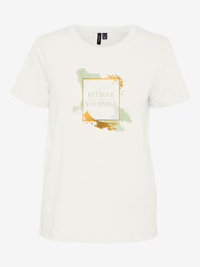 Vero Moda VMFRANCIS T-shirts -Snow White - 10298457