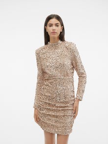 Vero Moda VMBELLA Short dress -Pumice Stone - 10298492