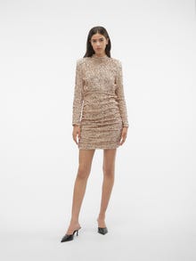 Vero Moda VMBELLA Short dress -Pumice Stone - 10298492
