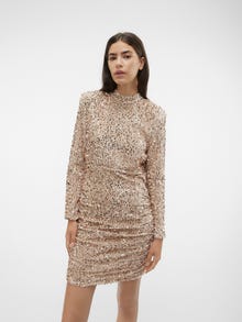 Vero Moda VMBELLA Short dress -Pumice Stone - 10298492