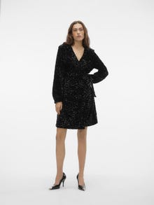 Vero Moda VMBELLA Kort kjole -Black - 10298493