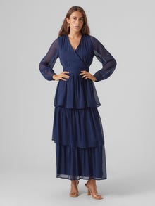 Vero Moda VMELLA Lange jurk -Navy Blazer - 10298556