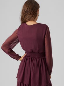Vero Moda VMELLA Długa sukienka -Winetasting - 10298556