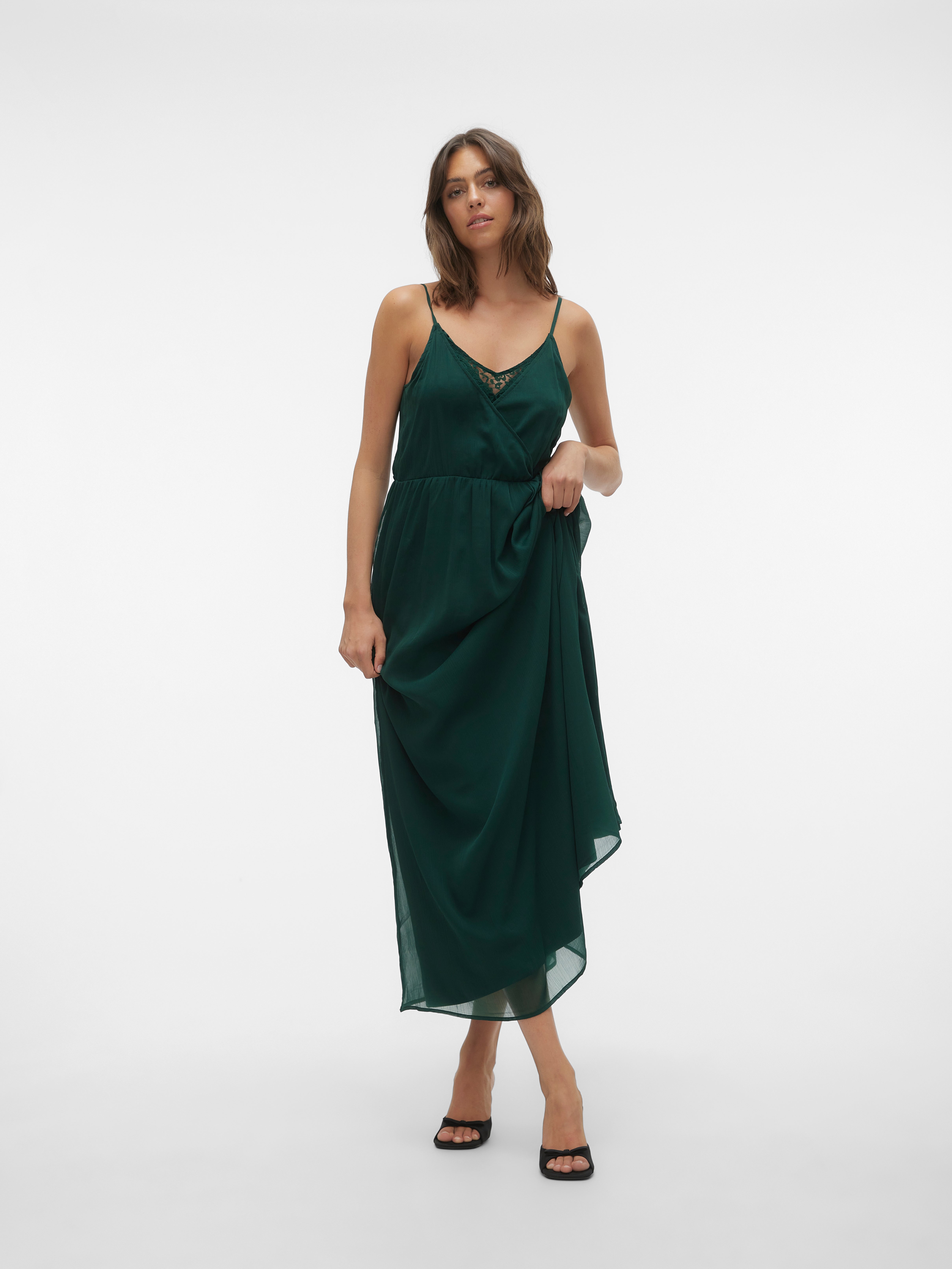 Robe verte 2025 vero moda