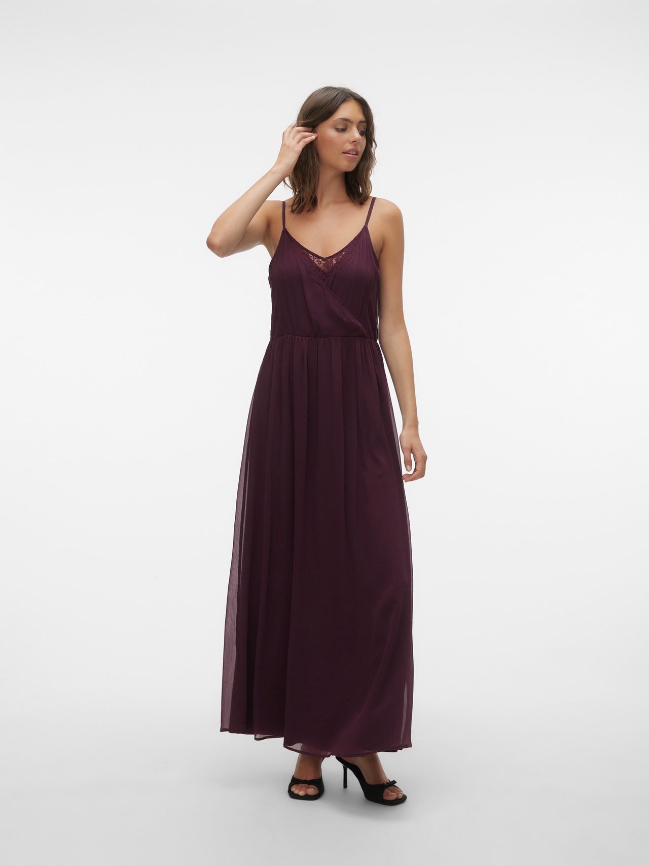 Vero Moda VMOLIVIA Lang kjole -Winetasting - 10298558
