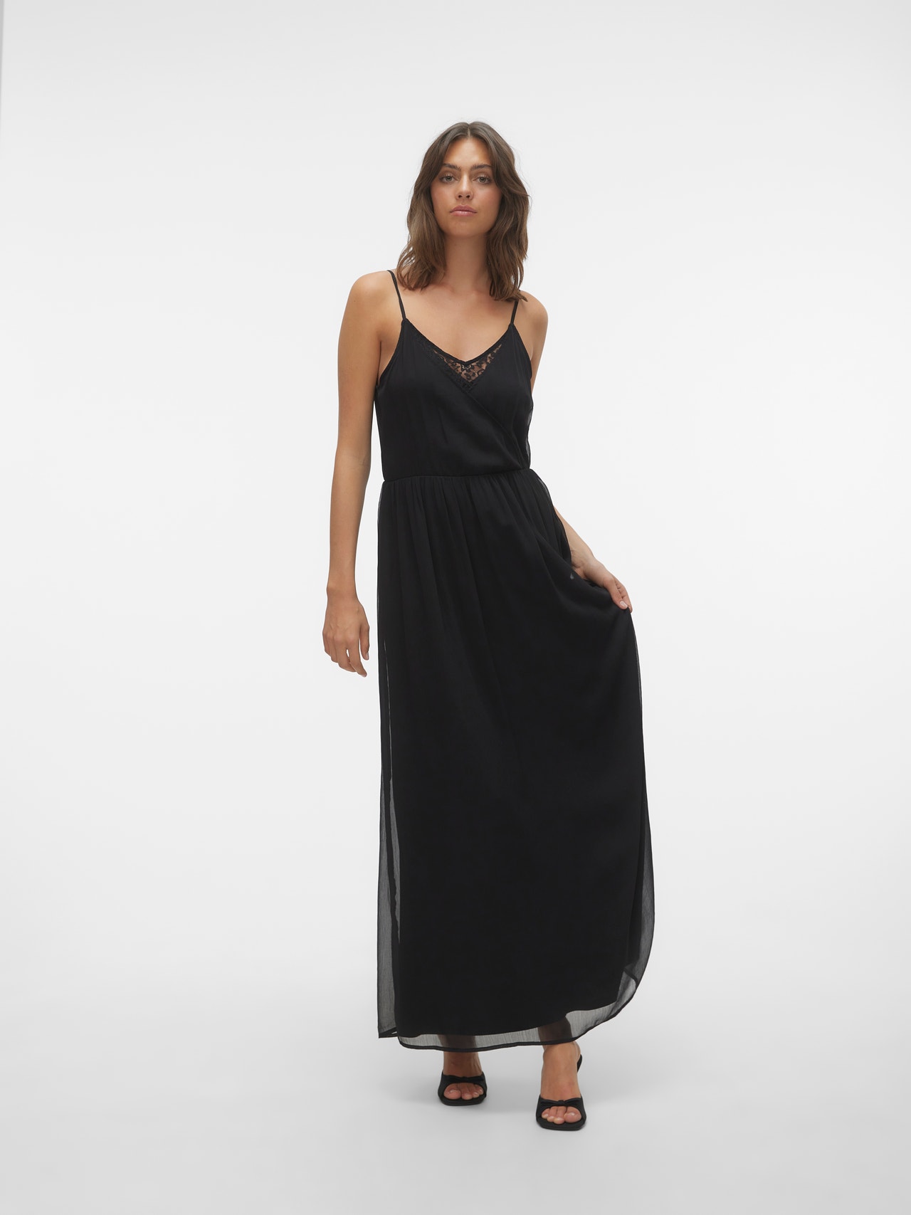 Vero Moda VMOLIVIA Langes Kleid -Black - 10298558