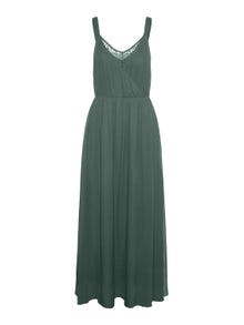 Vero Moda VMOLIVIA Długa sukienka -Dark Forest - 10298558