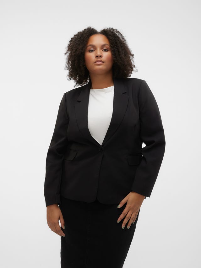 Noisy May Curve tailored blazer in black Noisy May Curve tailored blazer in black