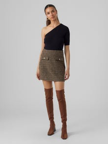 Vero Moda VMEBON Hohe Taille Kurzer Rock -Black - 10298623