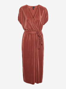Vero Moda VMRIKKI Long dress -Mahogany - 10298625