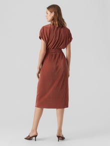Vero Moda VMRIKKI Long dress -Mahogany - 10298625