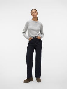 Vero Moda VMFILUCA Pulovr -Light Grey Melange - 10298674
