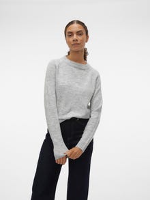 Vero Moda VMFILUCA Pulovr -Light Grey Melange - 10298674