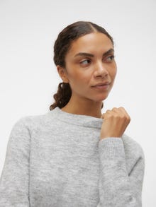 Vero Moda VMFILUCA Pulovr -Light Grey Melange - 10298674