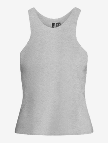 Vero Moda VMVITA Top -Light Grey Melange - 10298678