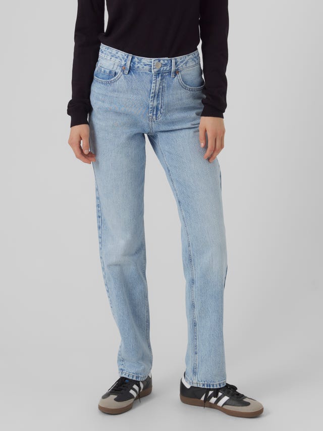 Vero Moda VMHAILEY Hohe Taille Gerade geschnitten Jeans - 10298688