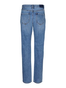 Vero Moda VMHAILEY Hög midja Rak passform Jeans -Medium Blue Denim - 10298718