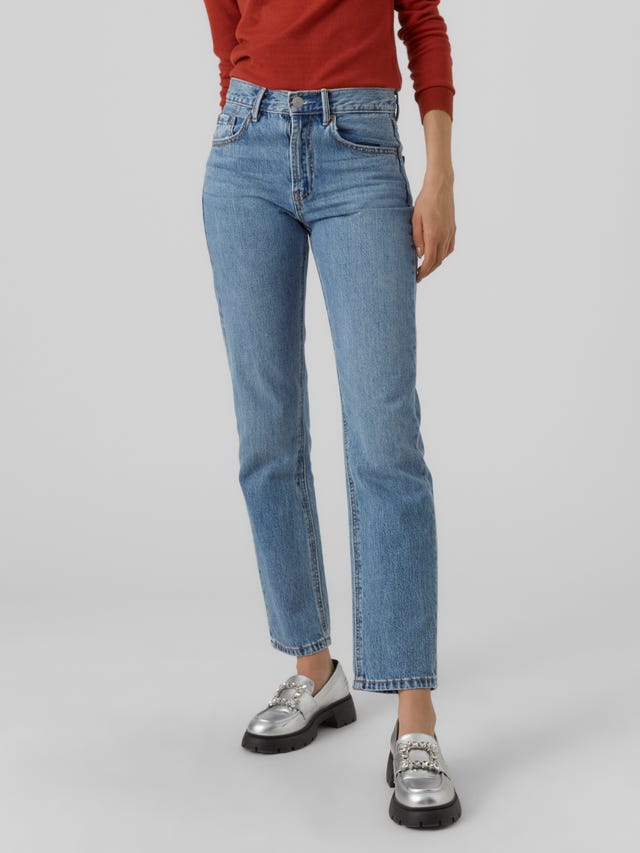 Vero Moda VMHAILEY HÃ¸j talje Straight fit Jeans - 10298718