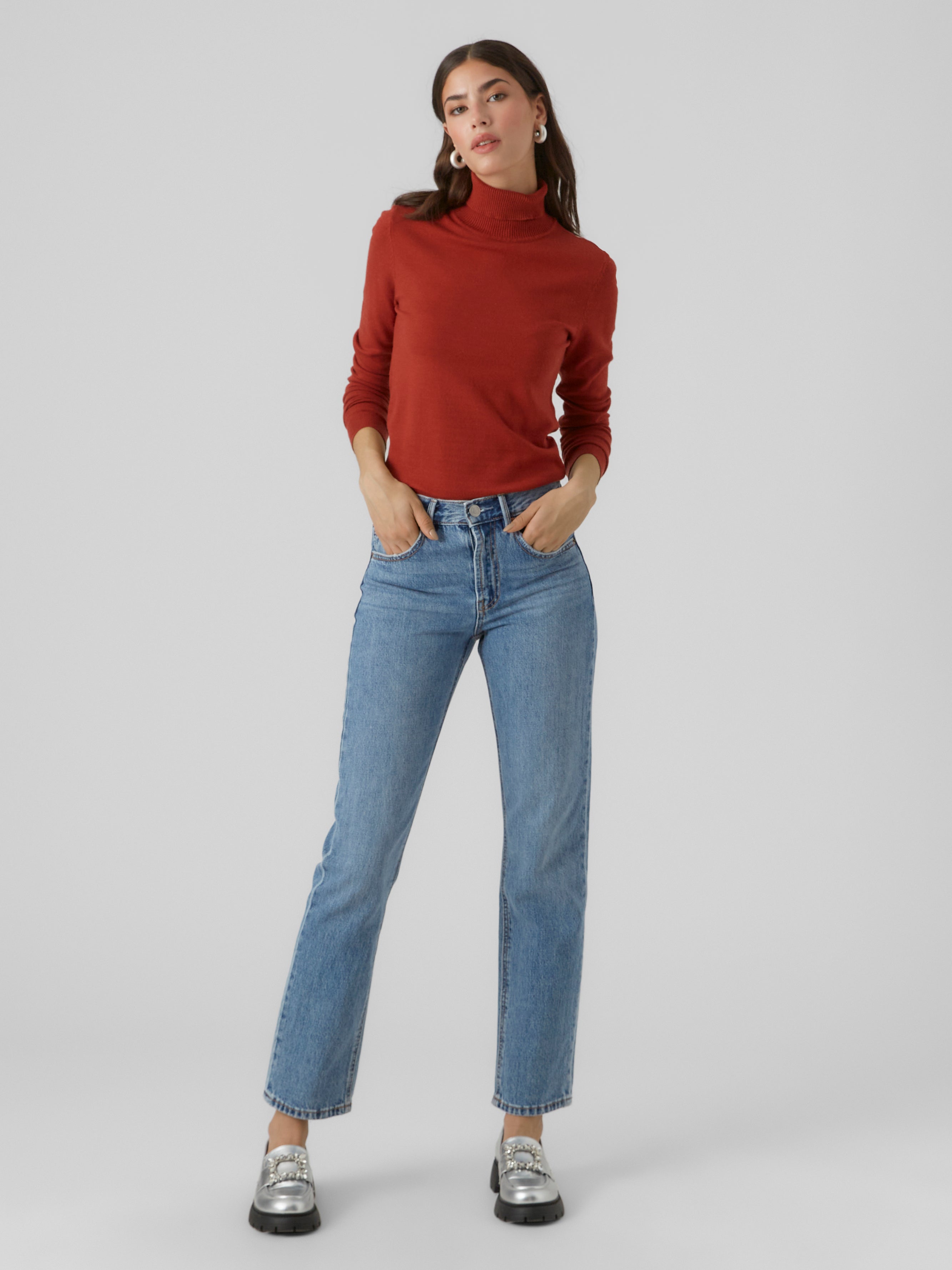 Vero moda hot sale straight jeans