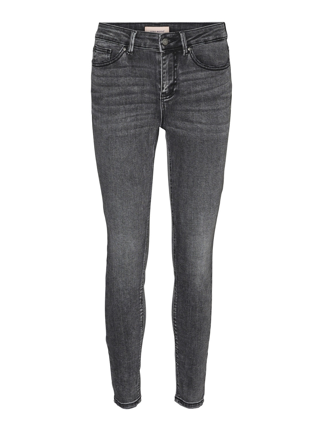 Vero Moda VMFLASH Mid rise Jeans -Medium Grey Denim - 10298723