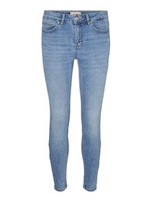 Vero Moda VMFLASH Mid Rise Skinny Fit Jeans -Light Blue Denim - 10298724