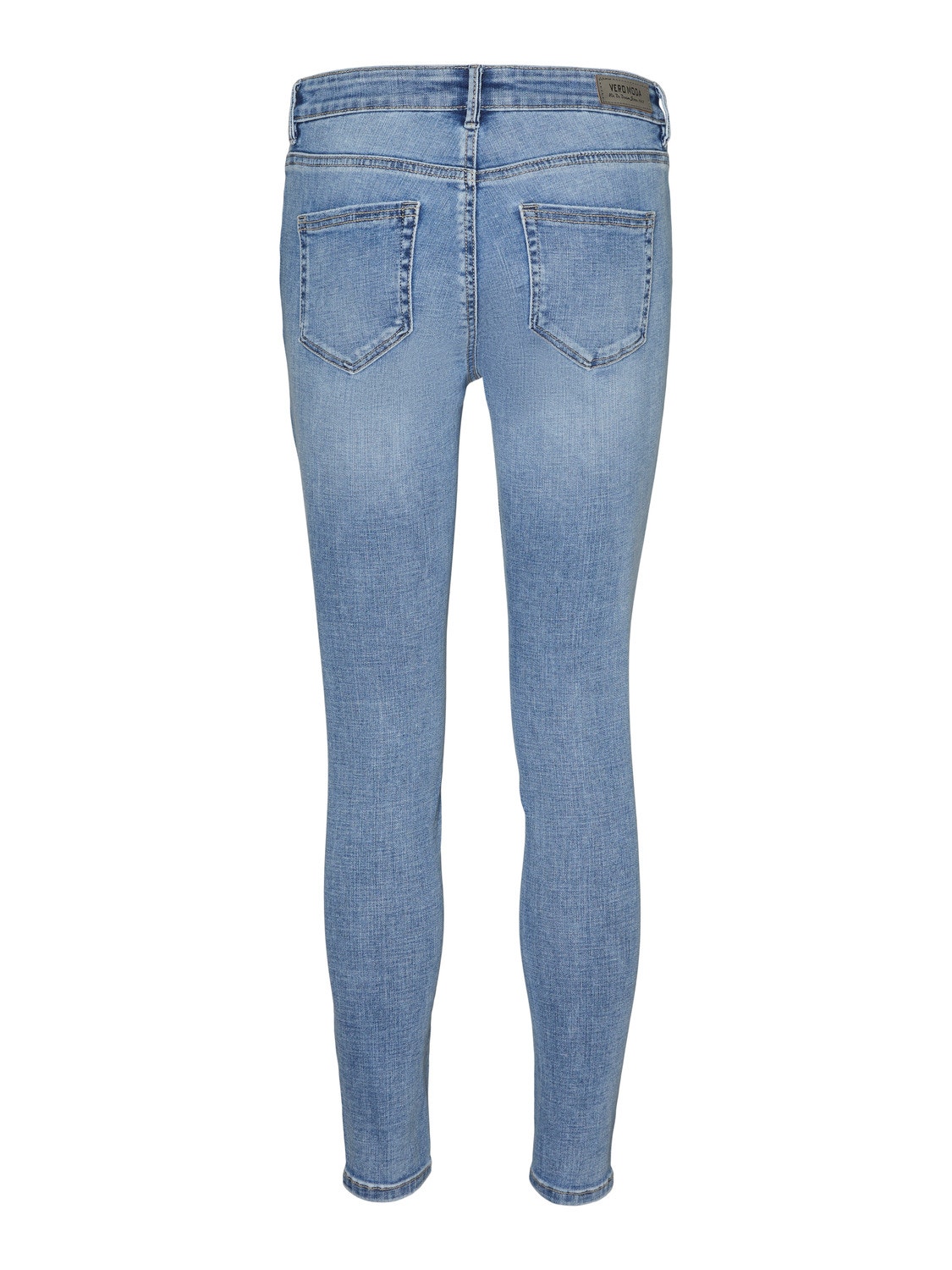 Vero Moda VMFLASH Mid Rise Skinny Fit Jeans -Light Blue Denim - 10298724