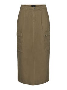 Vero Moda VMCARRIE Long Skirt -Khaki - 10298751