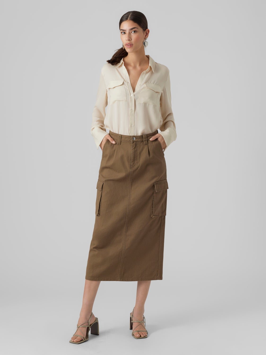 VMCARRIE Mid waist Long Skirt with 55% discount! | Vero Moda®