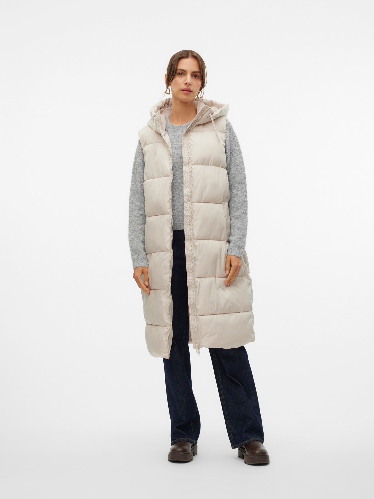 Vero Moda VMLIGAANE Gilets anti-froid -Pumice Stone - 10298757