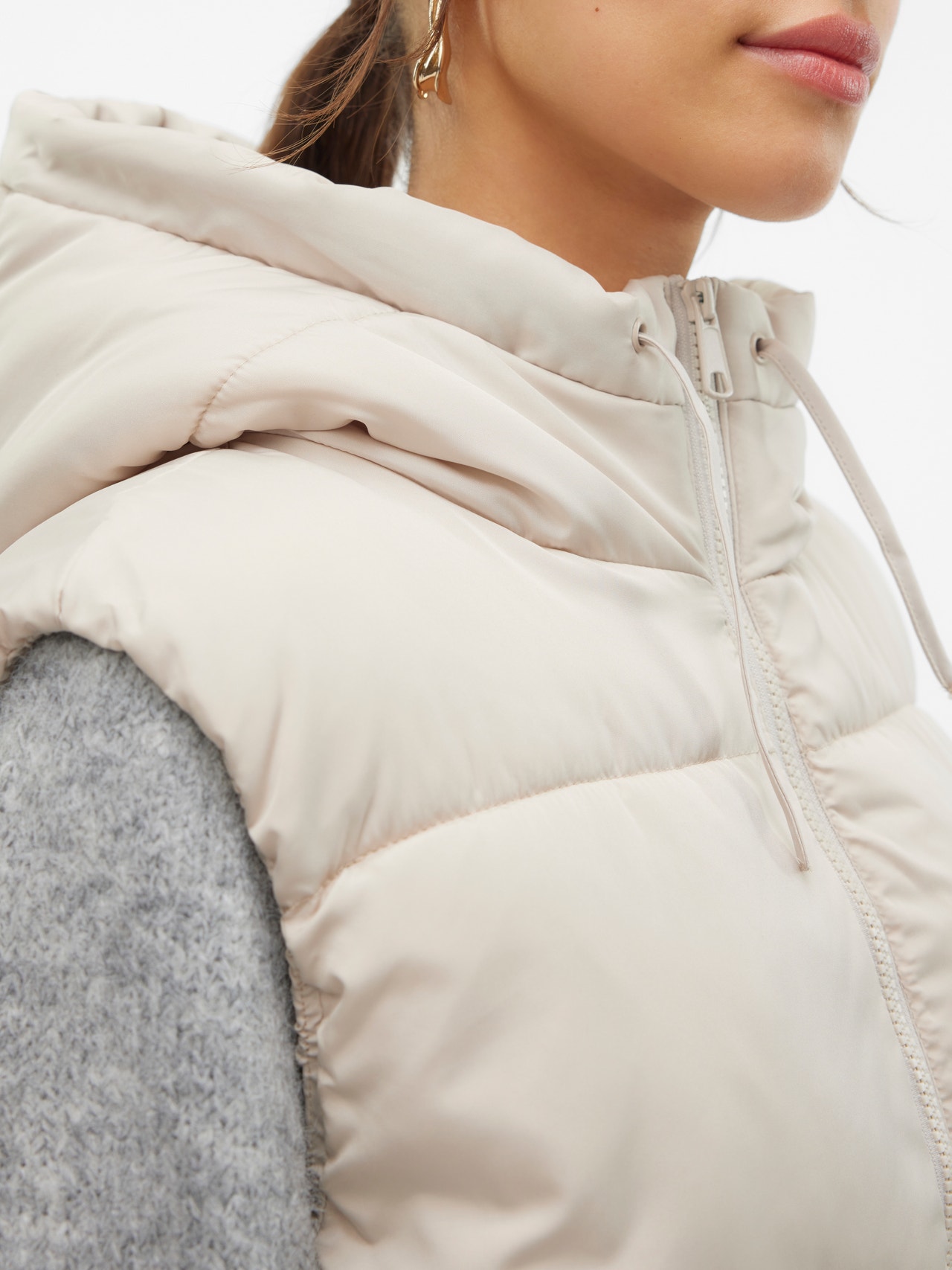 Vero Moda VMLIGAANE Gilets anti-froid -Pumice Stone - 10298757