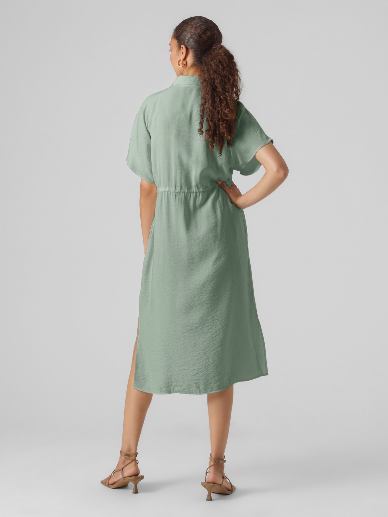 Vero Moda VMIRIS Midi dress -Hedge Green - 10298782