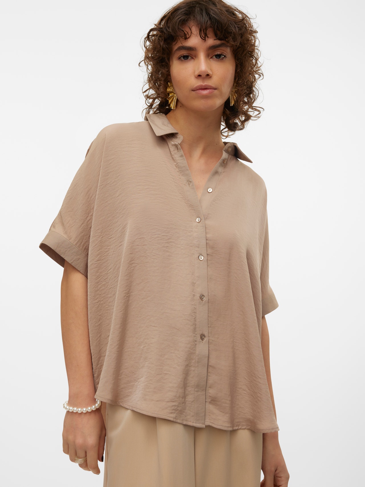 Vero Moda VMKATRINE Skjorte -Silver Mink - 10298789