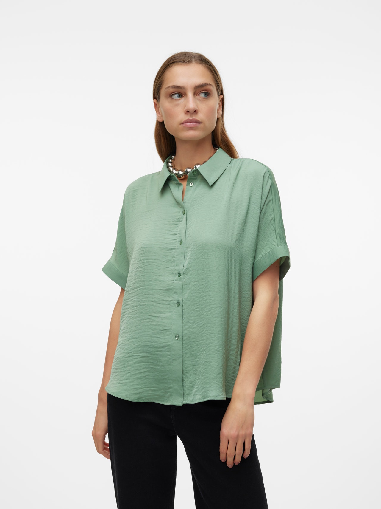 Vero Moda VMKATRINE Skjorte -Hedge Green - 10298789